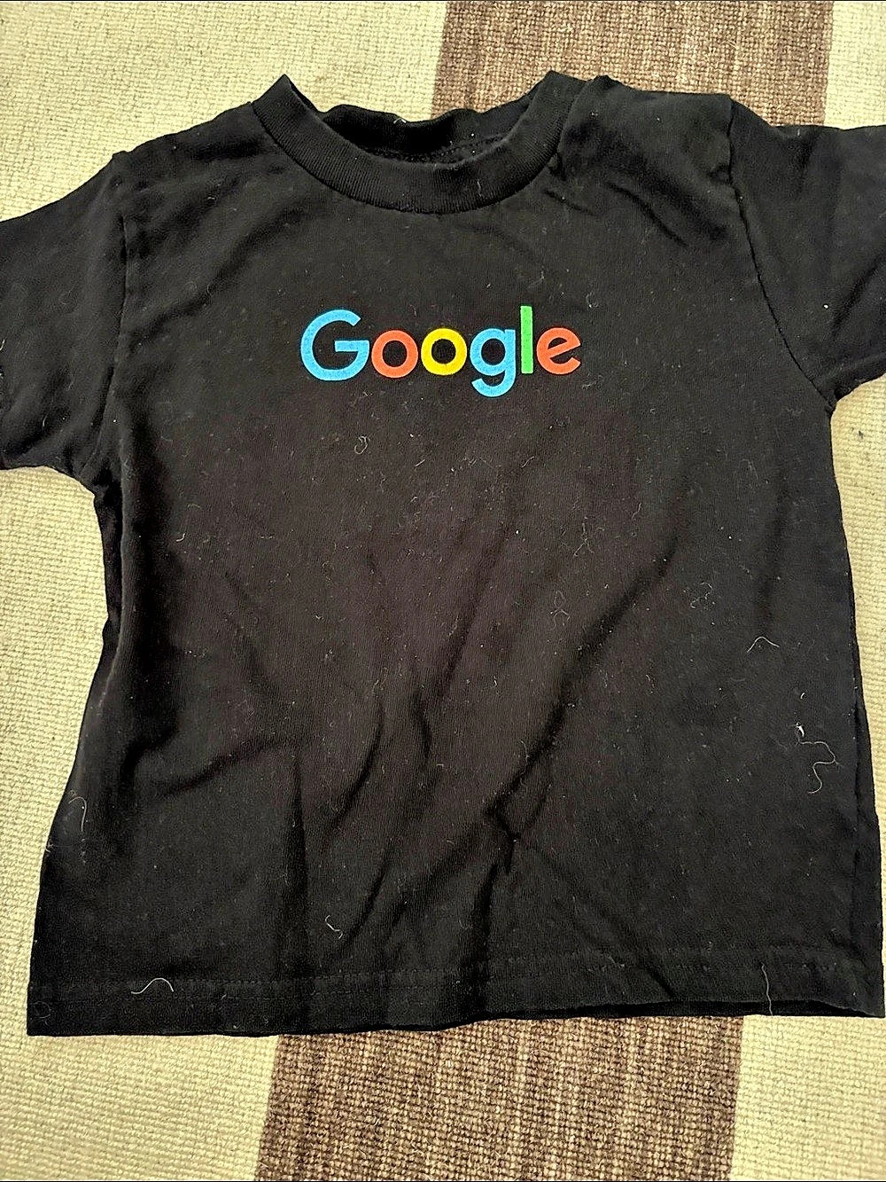 Google Short Sleeve Tee Black Size 4T